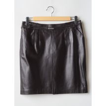 OAKWOOD - Jupe mi-longue marron en cuir - Femme - Taille 44 - Modz