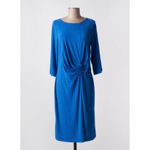 MARIA BELLENTANI - Robe mi-longue bleu en acetate - Femme - Taille 42 - Modz