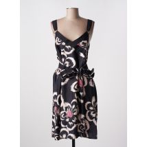 ELEONORA AMADEI - Robe mi-longue noir en viscose - Femme - Taille 40 - Modz