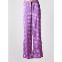 LOLA CASADEMUNT - Pantalon large violet en polyester - Femme - Taille 44 - Modz
