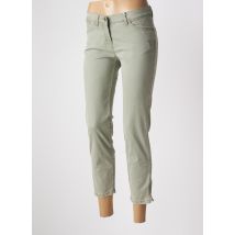 TONI - Pantalon 7/8 vert en coton - Femme - Taille 36 - Modz