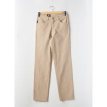 LUCCHINI - Pantalon slim beige en coton - Femme - Taille 40 - Modz