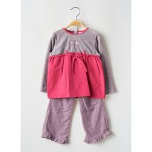 NING NANG - Ensemble pantalon violet en coton - Fille - Taille TU - Modz
