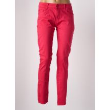 KALISSON - Pantalon slim rose en coton - Femme - Taille 42 - Modz
