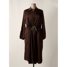 SHEEGO - Robe longue marron en lyocell - Femme - Taille 48 - Modz