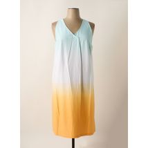 SHEEGO - Robe mi-longue bleu en coton - Femme - Taille 46 - Modz