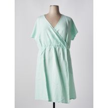 SHEEGO - Robe mi-longue vert en lin - Femme - Taille 50 - Modz