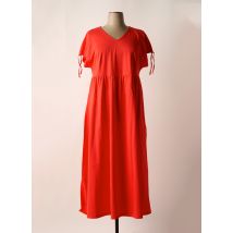 SHEEGO - Robe longue rouge en coton - Femme - Taille 50 - Modz