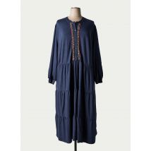 SHEEGO - Robe longue bleu en viscose - Femme - Taille 54 - Modz