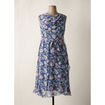 SHEEGO - Robe mi-longue bleu en polyester - Femme - Taille 46 - Modz