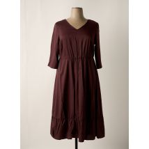 SHEEGO - Robe longue rouge en viscose - Femme - Taille 46 - Modz