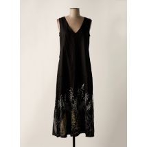 IVKO - Robe longue noir en lin - Femme - Taille 38 - Modz