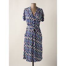 SCORZZO - Robe mi-longue bleu en viscose - Femme - Taille 42 - Modz