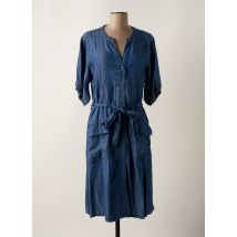 CREAM - Robe mi-longue bleu en lyocell - Femme - Taille 48 - Modz