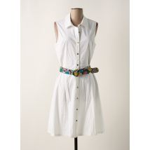 K-DESIGN - Robe mi-longue beige en laine - Femme - Taille 38 - Modz