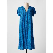 DIPLODOCUS - Robe mi-longue bleu en viscose - Femme - Taille 38 - Modz