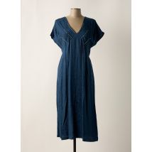 ANDAM - Robe mi-longue bleu en viscose - Femme - Taille 40 - Modz