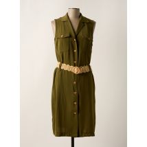 TINTA STYLE - Robe mi-longue vert en polyester - Femme - Taille 50 - Modz