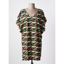 KALI YOG - Robe courte vert en coton - Femme - Taille 44 - Modz