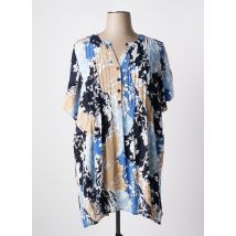 ZHENZI - Robe courte bleu en viscose - Femme - Taille 46 - Modz