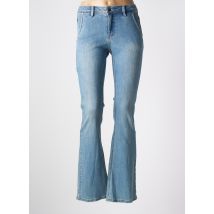 BRANDTEX - Jean coupe flare bleu en coton - Femme - Taille TU - Modz