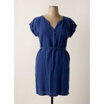 DIPLODOCUS - Robe mi-longue bleu en lin - Femme - Taille 40 - Modz