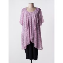 ZHENZI - Robe mi-longue rose en polyester - Femme - Taille 36 - Modz