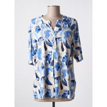 BRANDTEX - T-shirt bleu en viscose - Femme - Taille 40 - Modz