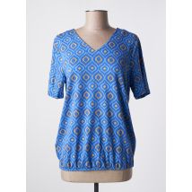 BRANDTEX - T-shirt bleu en viscose - Femme - Taille 40 - Modz