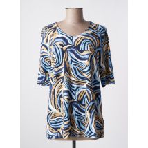 BRANDTEX - T-shirt bleu en viscose - Femme - Taille 40 - Modz