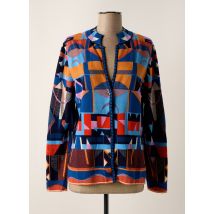 IVKO - Gilet manches longues bleu en coton - Femme - Taille 44 - Modz