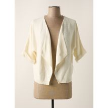 CREAM - Gilet manches courtes beige en coton - Femme - Taille 36 - Modz