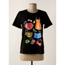 LEO & UGO - T-shirt noir en coton - Femme - Taille 38 - Modz