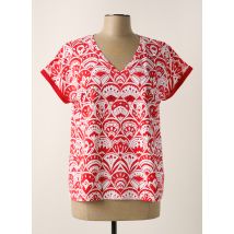 LEO & UGO - T-shirt rouge en coton - Femme - Taille 46 - Modz
