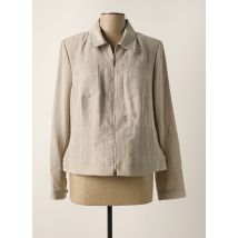 CHRISTINE LAURE - Veste casual beige en viscose - Femme - Taille 44 - Modz