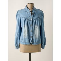 K-DESIGN - Veste casual bleu en lyocell - Femme - Taille 42 - Modz