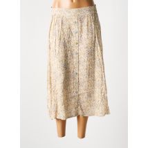 SIGNE NATURE - Jupe mi-longue beige en viscose - Femme - Taille 38 - Modz
