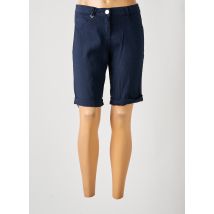 EAST DRIVE - Bermuda bleu en lin - Femme - Taille 36 - Modz