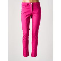 EAST DRIVE - Pantalon slim rose en coton - Femme - Taille 38 - Modz