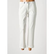 EAST DRIVE - Pantalon 7/8 blanc en coton - Femme - Taille 38 - Modz