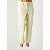 ZERRES - Pantalon 7/8 jaune en coton - Femme - Taille 46 - Modz