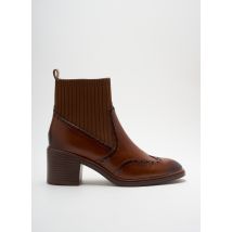 MAM'ZELLE - Bottines/Boots marron en cuir - Femme - Taille 40 - Modz