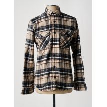 BLACK NEEDLE - Chemise manches longues beige en coton - Homme - Taille S - Modz