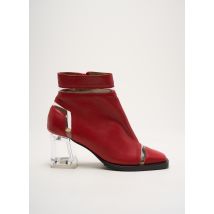 AZUREE - Bottines/Boots rouge en cuir - Femme - Taille 39 - Modz