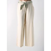 VILA - Pantalon large beige en coton - Femme - Taille 38 - Modz