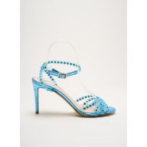 DE GRENELLE - Sandales/Nu pieds bleu en textile - Femme - Taille 37 - Modz