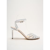 DE GRENELLE - Sandales/Nu pieds argent en textile - Femme - Taille TU - Modz