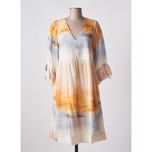 IN WEAR - Robe mi-longue orange en cuppro - Femme - Taille 38 - Modz