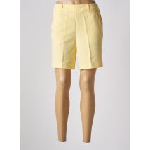 KAFFE - Bermuda jaune en polyester - Femme - Taille 40 - Modz