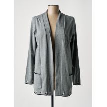 TELMAIL - Gilet manches longues gris en modal - Femme - Taille 50 - Modz